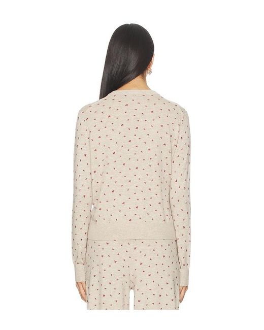 HATCH Natural The Nora Floral Knit Cardigan