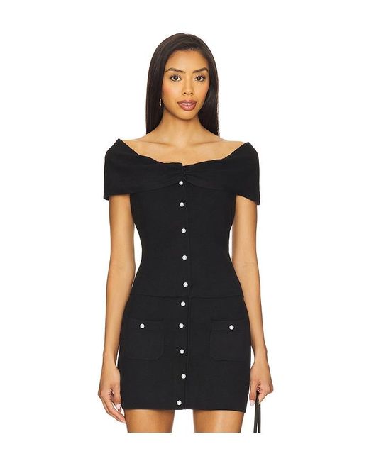 MAJORELLE Black Ramonda Top
