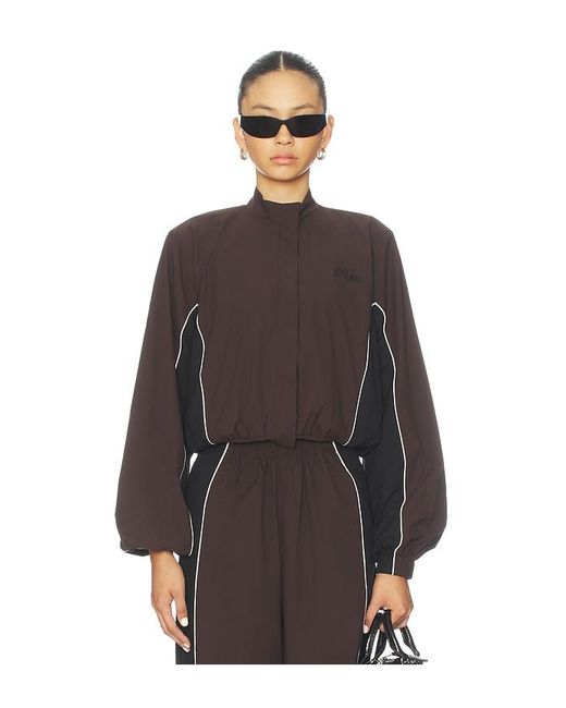 ROTATE BIRGER CHRISTENSEN Brown Crispy Woven Jacket