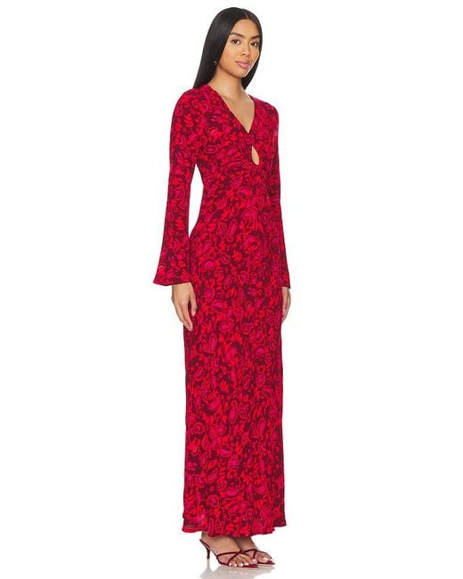 Faithfull The Brand Red Santino Maxi Dress