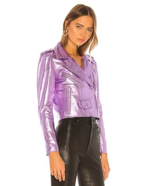 Purple metallic jacket store