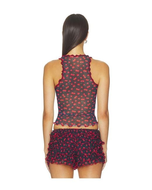 Agua Bendita Red Maritza Cherish Top