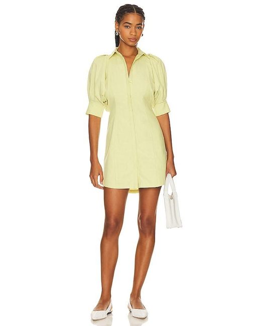 SOVERE Yellow Hush Shirt Dress