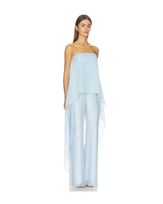 Amanda Uprichard Blue Jenny Jumpsuit