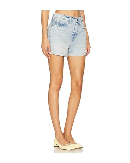 GOOD AMERICAN Blue Good '90S Shorts