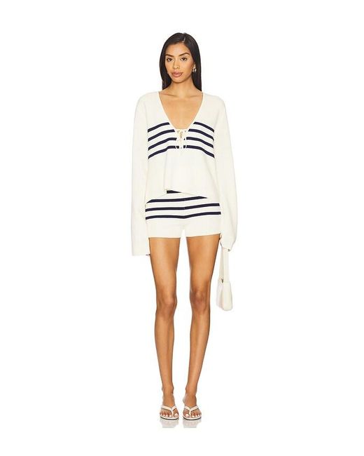 SER.O.YA Blue Andrie Knit Shorts