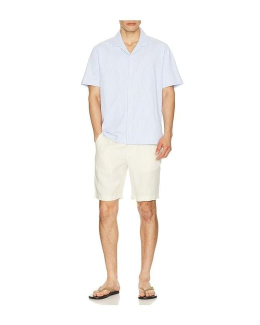 Vince White Patch Pocket Drawstring Short for men