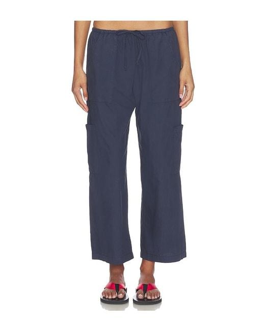 DONNI. Blue The Pop Drawstring Cargo Pant