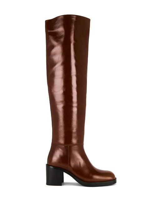 Jeffrey Campbell Brown Vinyl Boot