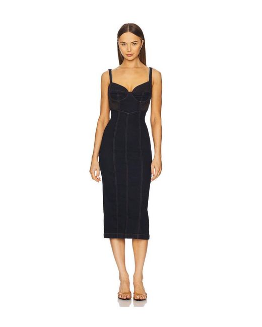 Free People Blue X Revolve Caitlin Denim Midi Dress