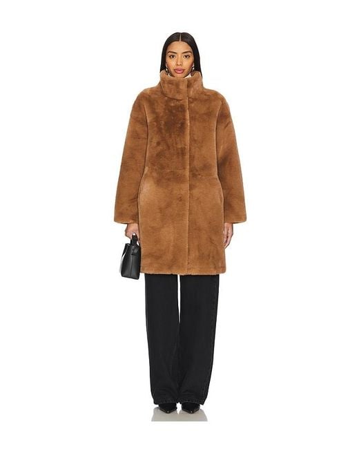 Apparis Black Blair Mid Length Coat