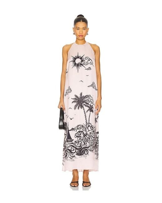 ROAME. White Dakota Halter Dress