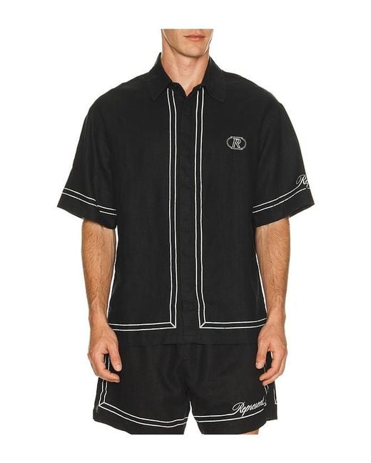 Represent Black Border Shirt for men