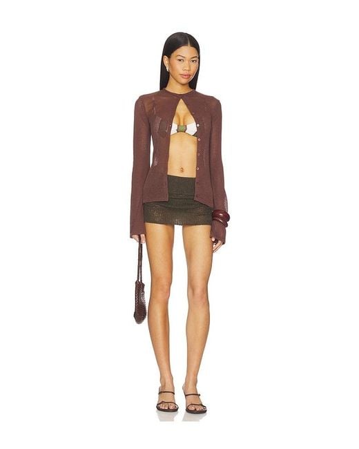 SNDY'S Brown Hadley Cardigan