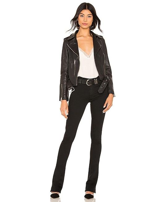 AllSaints Black Balfern Leather Biker Jacket