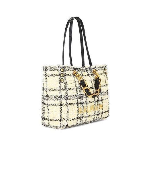 Balmain Metallic Soft Cabas Tote Bag