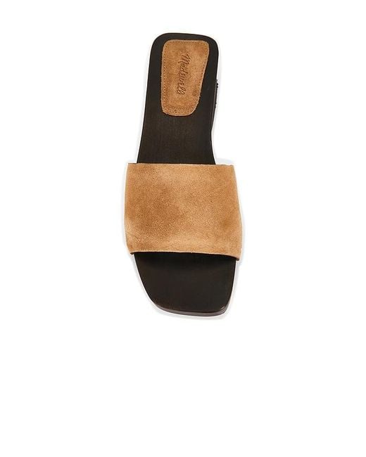 Madewell White Vanessa Suede Clog