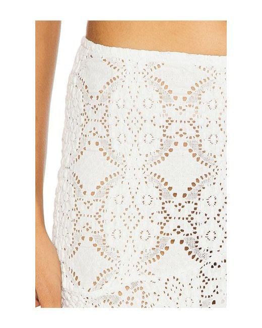 With Jean White Maeve Midi Skirt