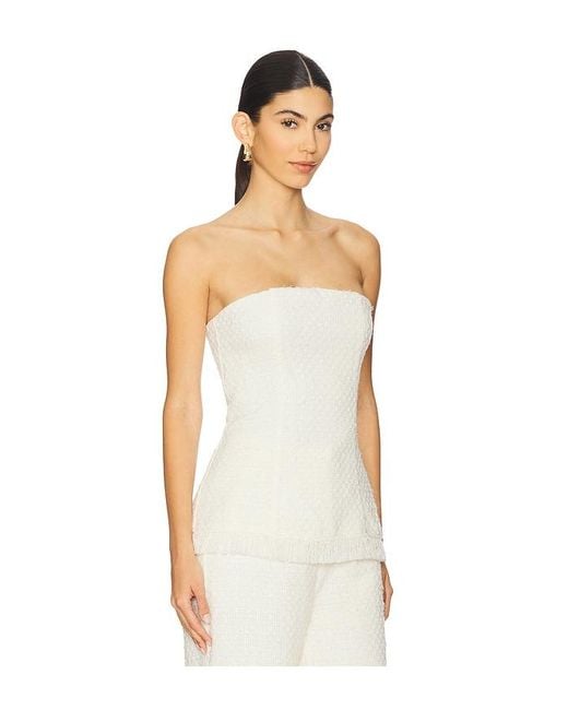 SNDY'S White Piper Top