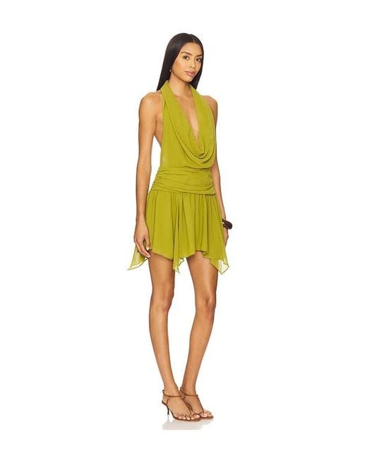 Lovers + Friends Yellow Demi Mini Dress