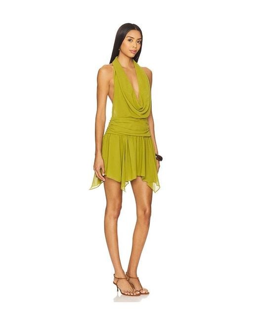 Lovers + Friends Yellow Demi Mini Dress