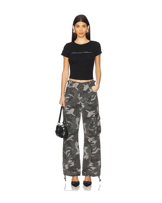 Jaded London Black Trooper Cargo