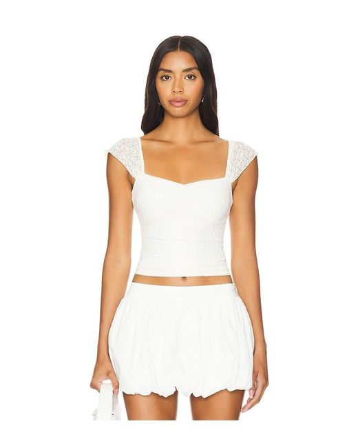 MORE TO COME White Kendall Top