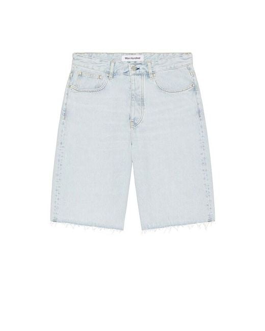 Won Hundred White Kayce Denim Shorts for men