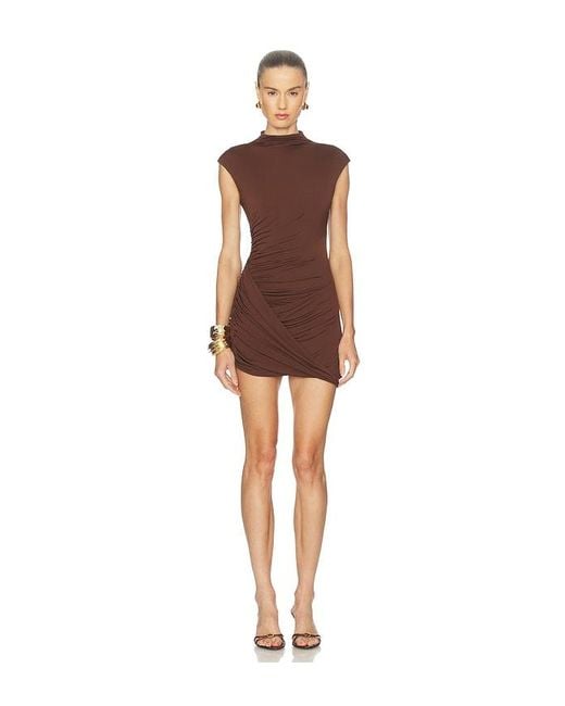 Camila Coelho Brown Evalda Mini Dress