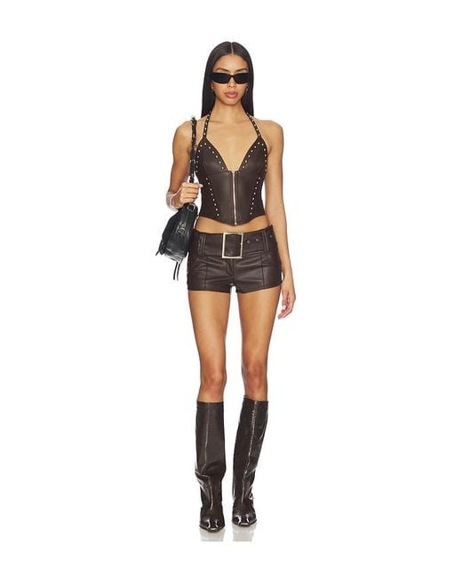 superdown Black Melania Micro Short