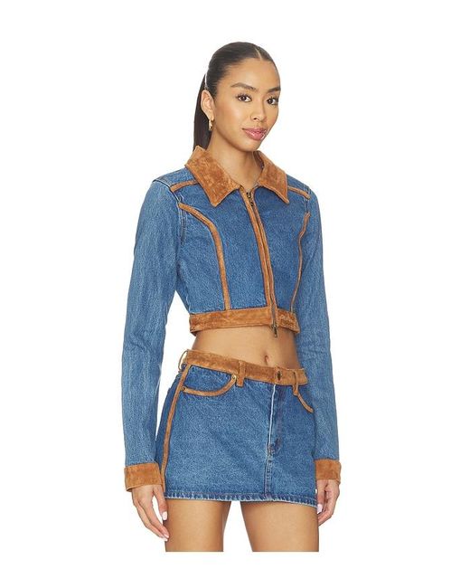 Show Me Your Mumu Blue Dawson Jacket