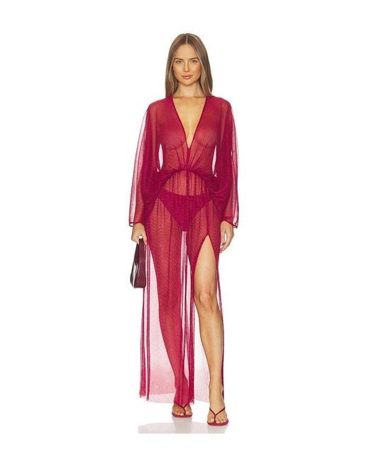 L'idée Red Capri Robe