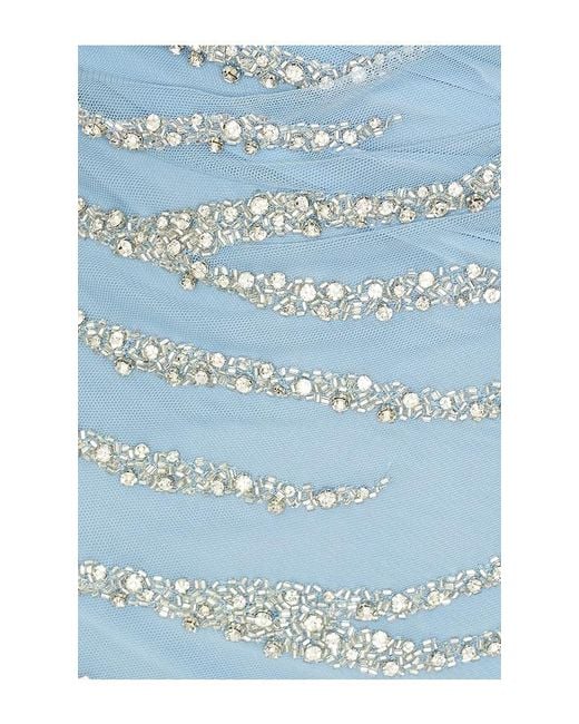 retroféte Blue Mich Mini Dress