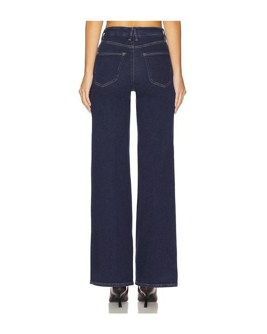 GOOD AMERICAN Blue Good Waist Palazzo Jeans