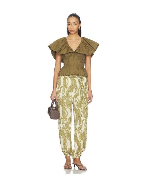 Scarlett Poppies Green Sagar Top