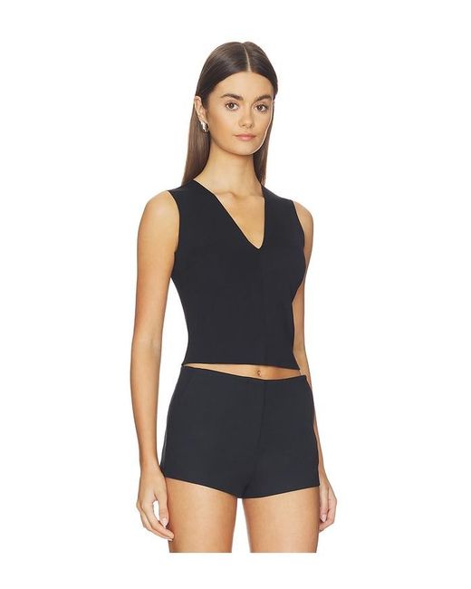 Commando Blue Neoprene Ceo V-Neck Shell Top