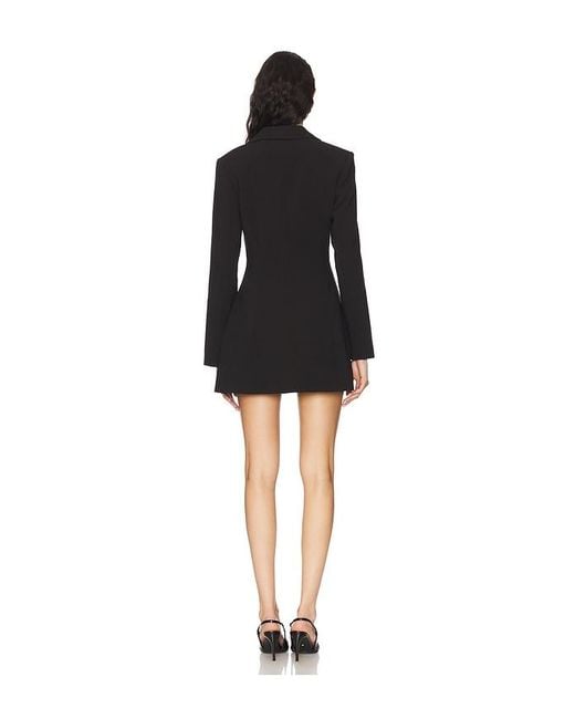 Bardot Black Verity Lace Up Blazer Dress