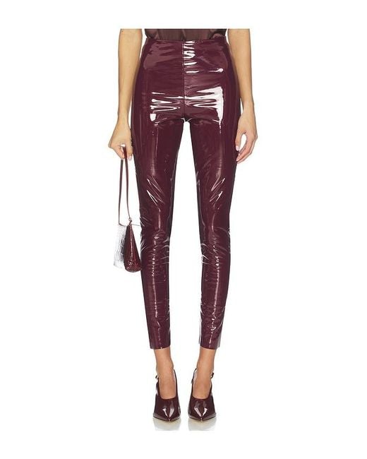 Commando Red Faux Patent Leather Legging