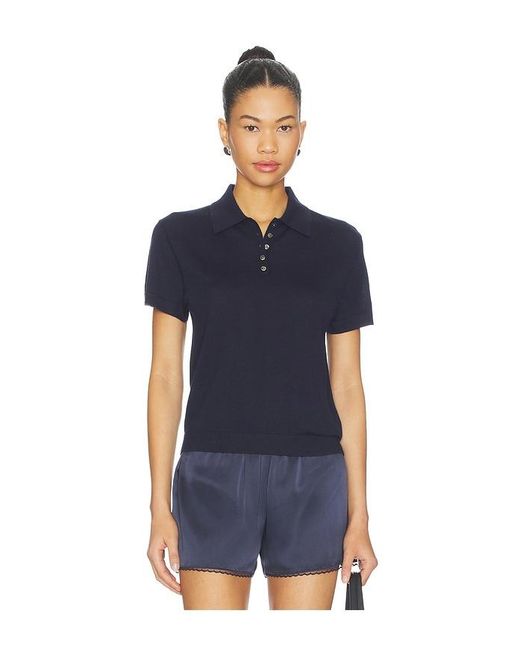 Leset Blue James Short Sleeve Polo