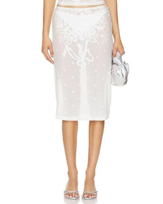 MARRKNULL White Lace Skirt