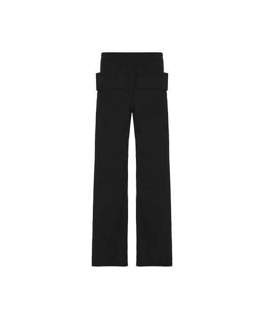 Rick Owens Black Creatch Cargo Drawstring Pants for men