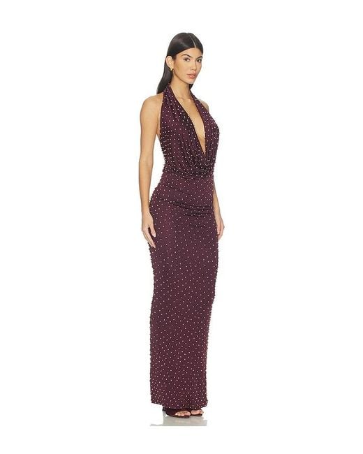 The New Arrivals Ilkyaz Ozel Purple Agel Dress