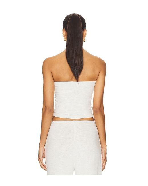 Leset White Lauren Bandeau Top