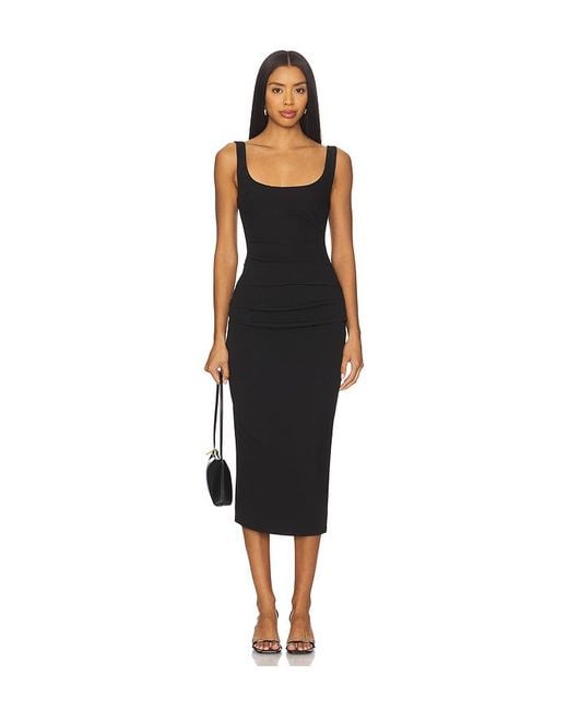 ALL THE WAYS Black Allison Midaxi Dress