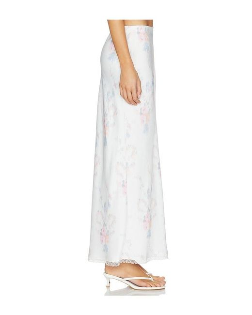 LoveShackFancy White Kalo Skirt