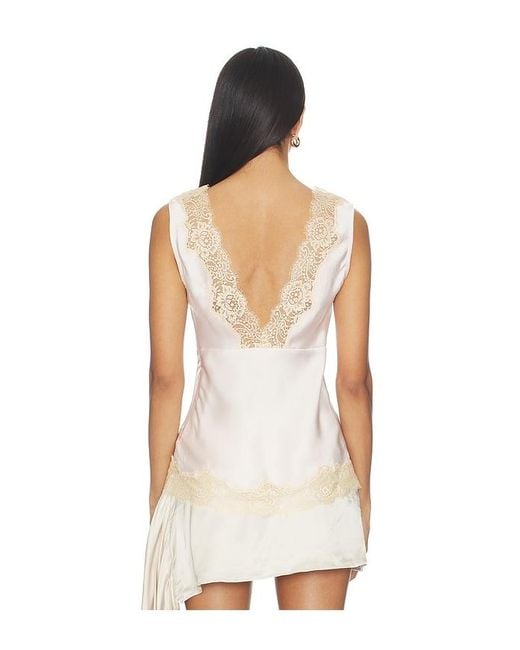 Lovers + Friends White Zari Top
