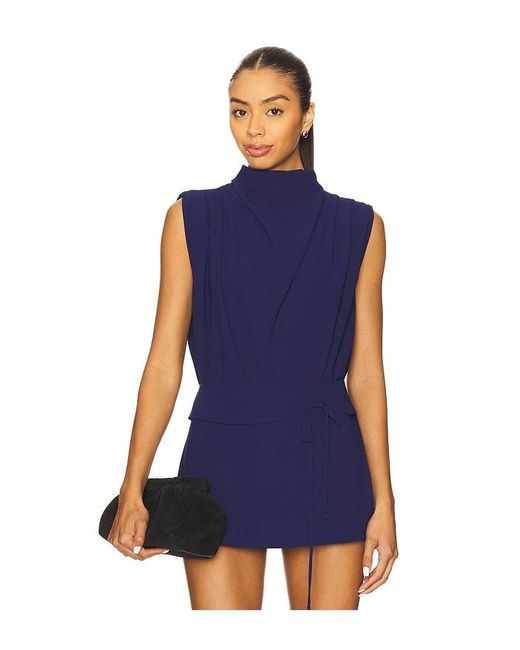 Amanda Uprichard Blue X Revolve Sleeveless Fabienne Top