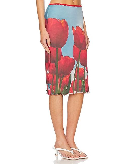 Tyler McGillivary Red Tulip Fields Skirt