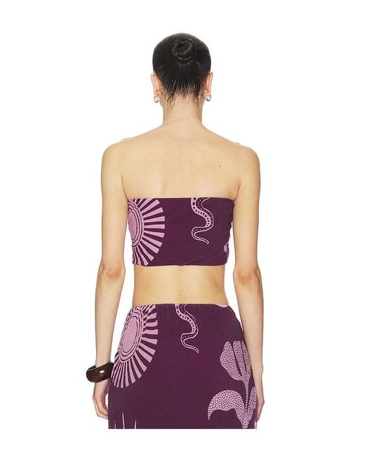 Cala De La Cruz Red Odessa Top