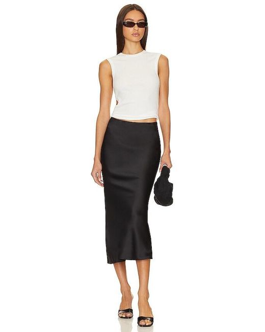 Norma Kamali Black X Revolve Bias Obie Skirt To Midcalf